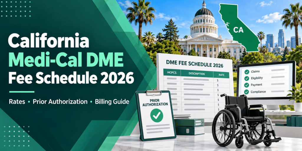 California DME Medi-Cal Fee Schedule 2026 Rates